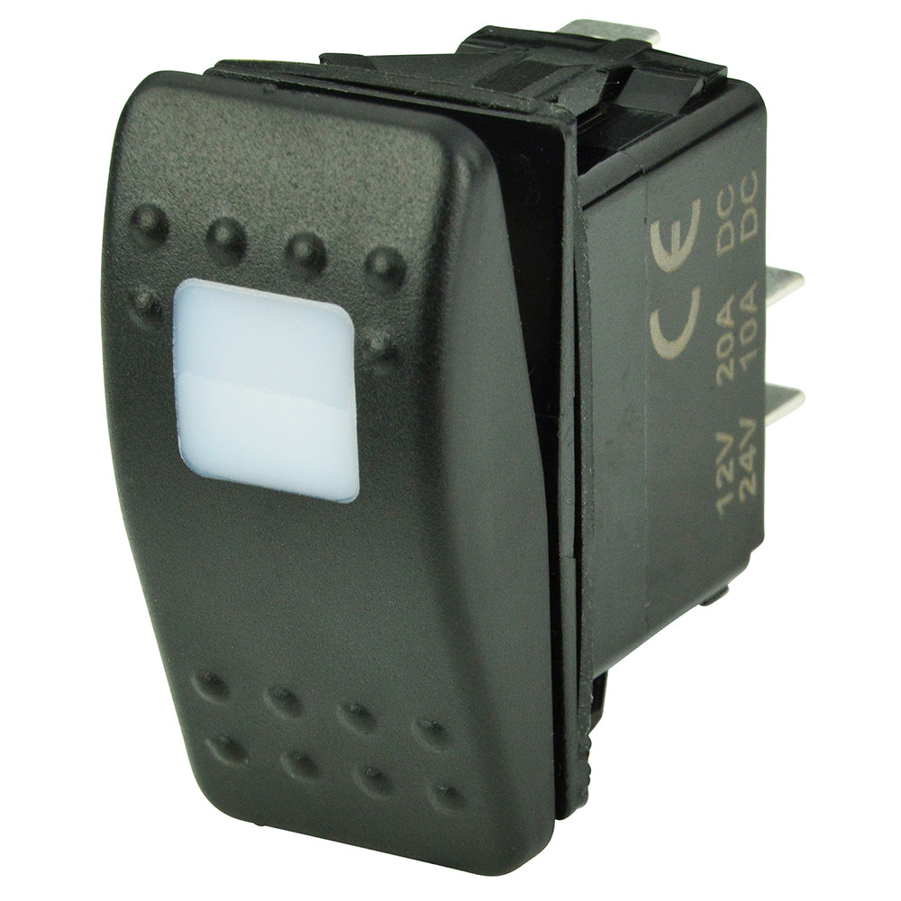 BEP SPST Contura Switch - 1-Amber LED - OF for ON