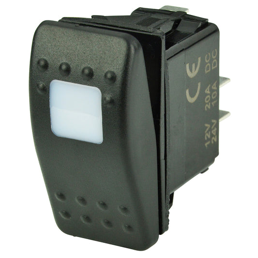BEP SPST Contura Switch - 1-Amber LED - OF for ON
