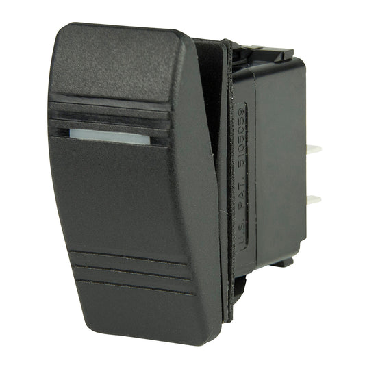 BEP DPST Contura Switch - 1-Amber LED - OF for ON