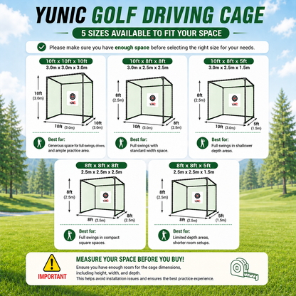 Golf Driving Practice Cage (Green)
