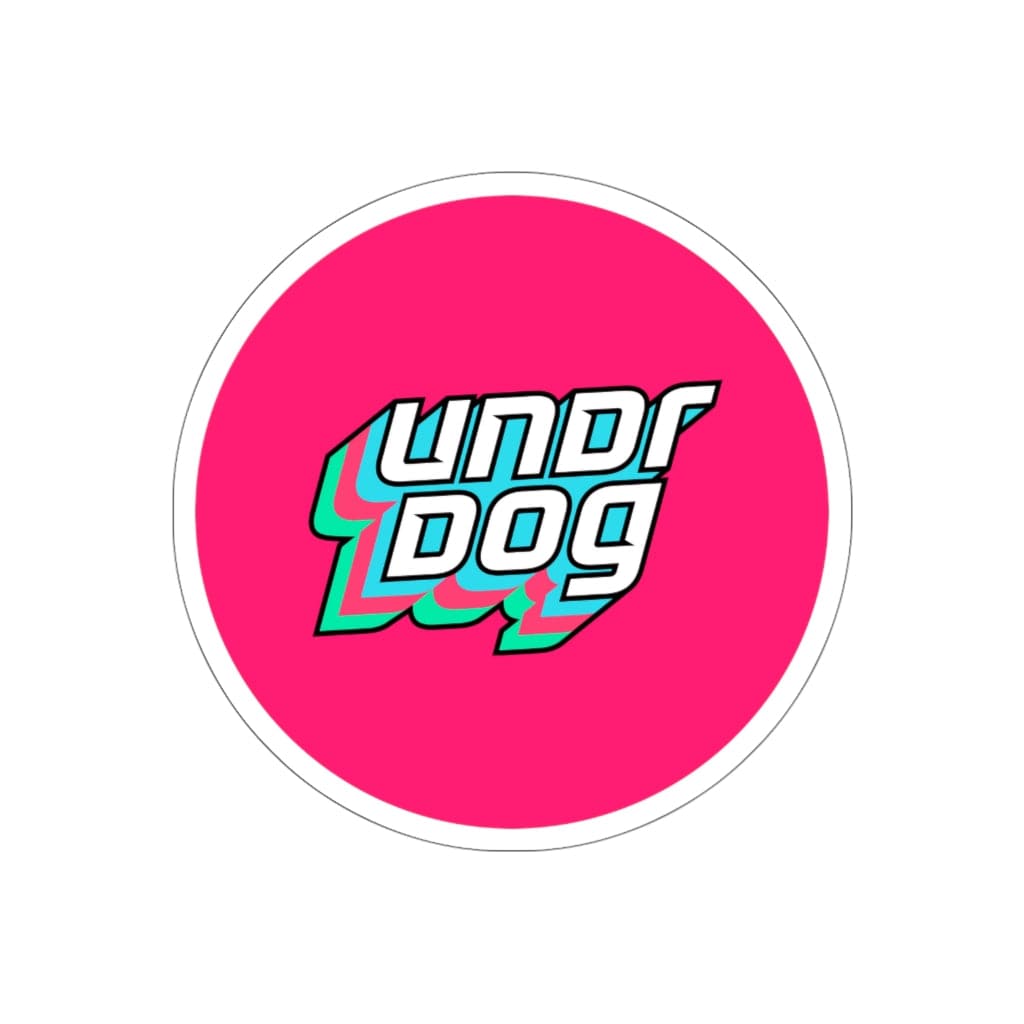 Undrdog Round Die-Cut Sticker