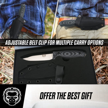 The Naked Silverback Survival Knife Giftset for Men