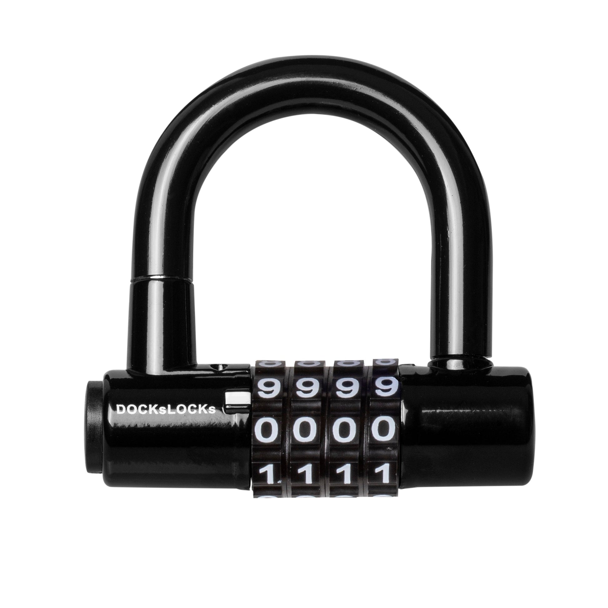 DocksLocks® Anti-Theft Weatherproof Straight Security Cable with Looped Ends and Short Shackle U-Lock (5', 10', 15', 20' or 25') | SendIt Sailing