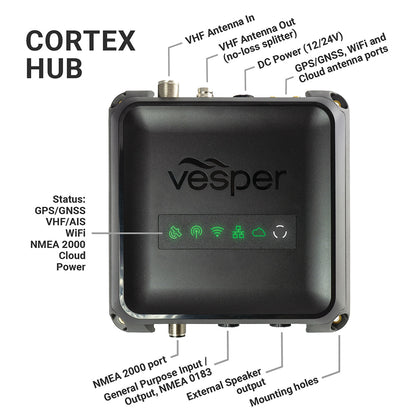 Vesper Cortex V1 - VHF Radio w/SOTDMA SmartAIS & Remote Vessel Monitoring - Only Works in North America | SendIt Sailing
