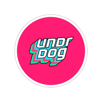 Undrdog Round Die-Cut Sticker