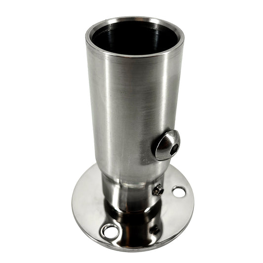 Seaview Starlink Stainless Steel 1in-14 Threaded Adapter & Stainless Steel Fixed Base | SendIt Sailing