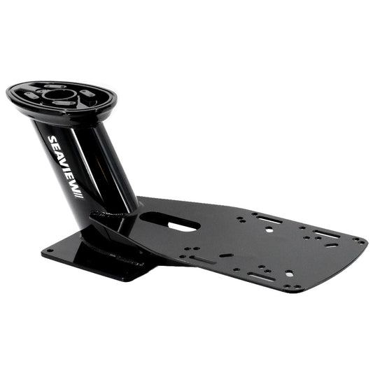 Seaview 13.25in Pre-Drilled Dual Mount for Most Closed Dome Radars - Black - Top Plate Required | SendIt Sailing