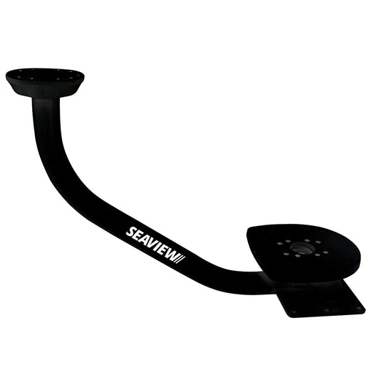 Seaview 28in Pre-Drilled Dual Mount for Open Array Radars Up to 4.5ft - Black - Top Plate Required | SendIt Sailing