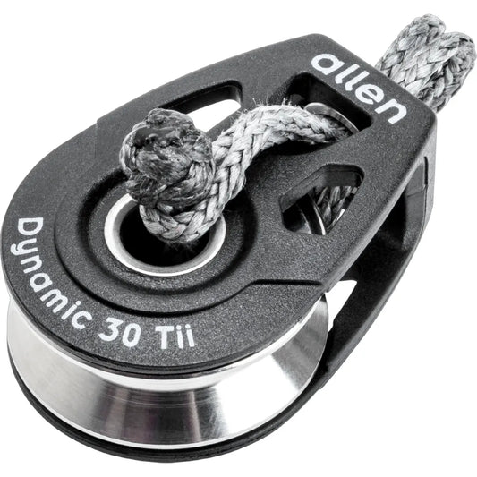 Allen 30mm Tie On Block High Load Sheave with Soft Shackle