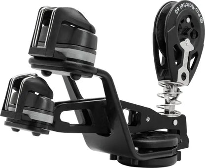 Allen Mainsheet Jammer Dual Arm Swivel Sma & Med Cleat And Block