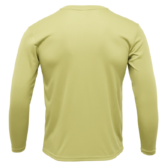 American Flag On Chest Long Sleeve UPF 50+ Dry-Fit Shirt