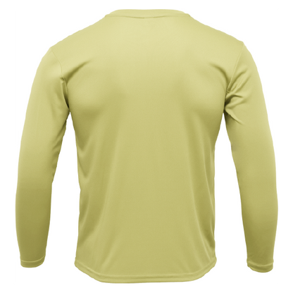 American Flag On Chest Long Sleeve UPF 50+ Dry-Fit Shirt