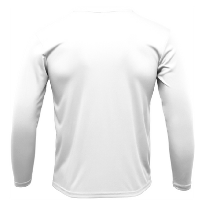 American Flag On Chest Long Sleeve UPF 50+ Dry-Fit Shirt
