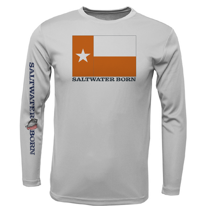 Burnt Orange Texas Long Sleeve UPF 50+ Dry-Fit Shirt