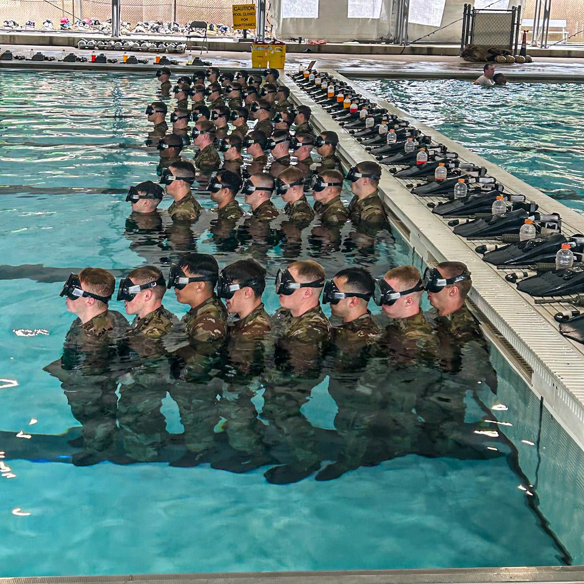 USAF Spec-War Dive Mask and Snorkel Combo