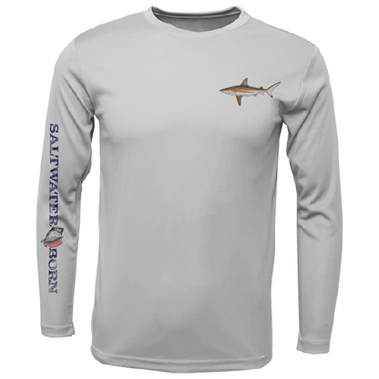 Blacktip on Chest Long Sleeve UPF 50+ Dry-Fit Shirt