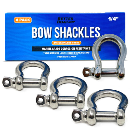 Stainless Steel Bow Shackles