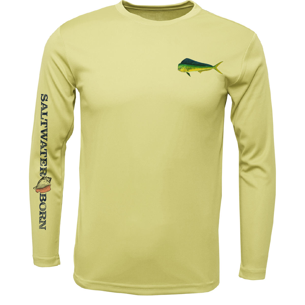 Key West, FL Mahi on Chest Long Sleeve UPF 50+ Dry-Fit Shirt