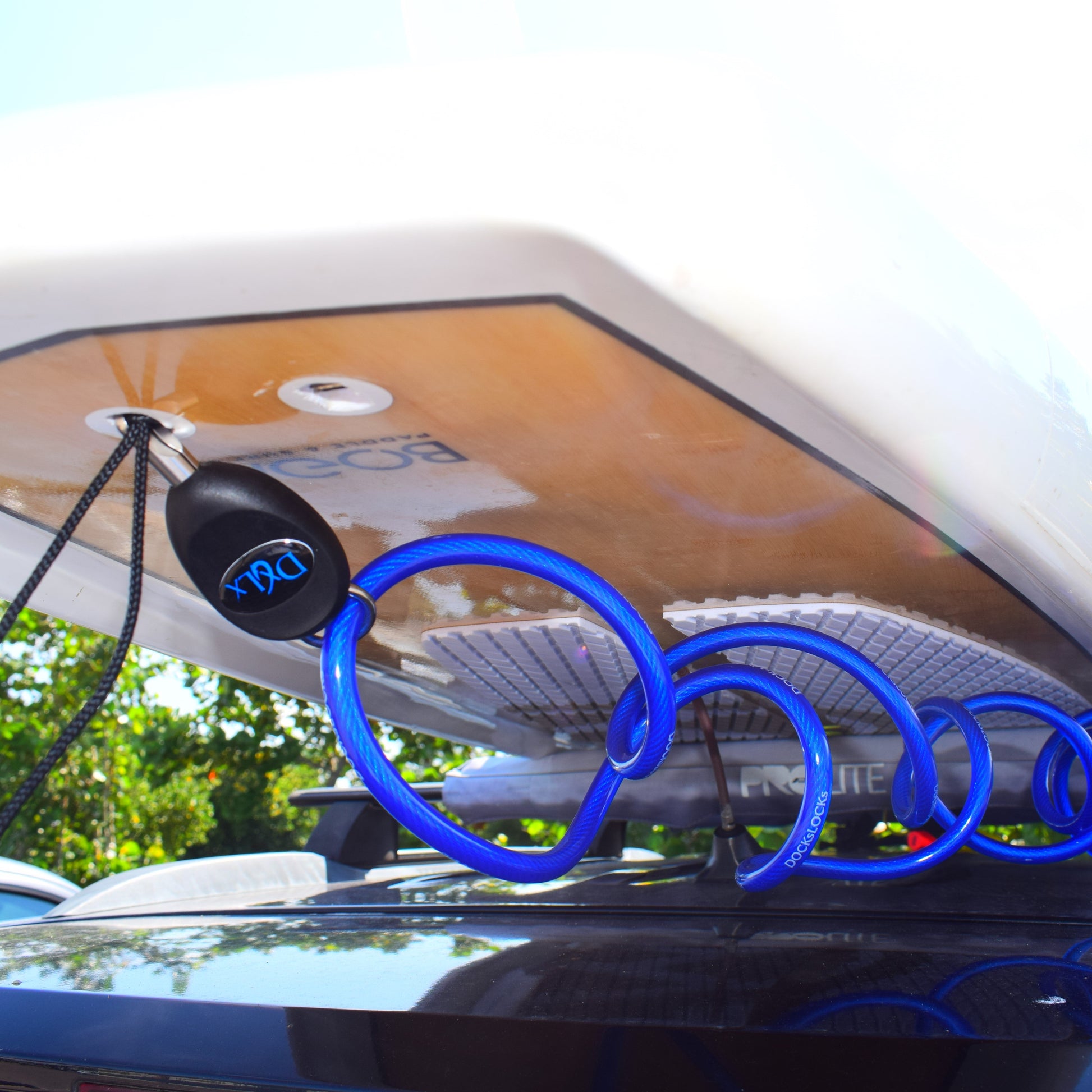 DocksLocks® Deluxe SUP Paddleboard Anti-Theft Security System with Paddle Lock | SendIt Sailing