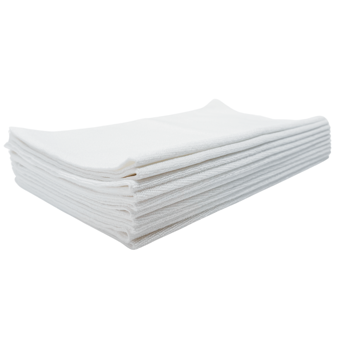 White Edgeless Microfiber -  Pack of 10