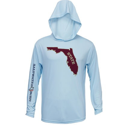 Garnet and Gold Long Sleeve UPF 50+ Dry-Fit Hoodie