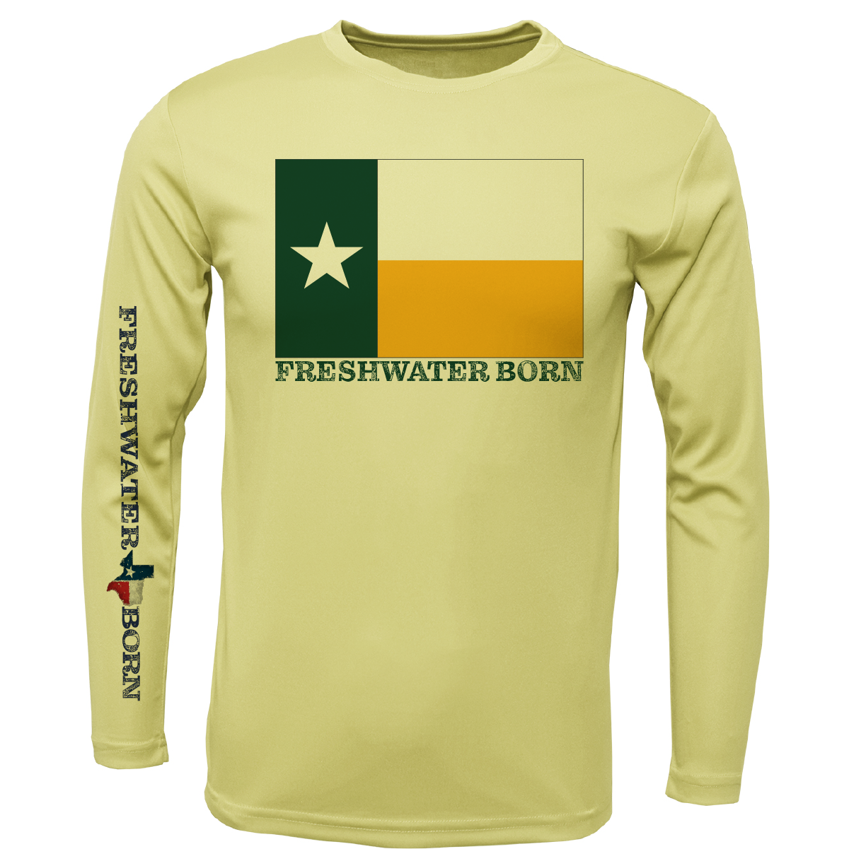Baylor Edition Freshwater Born Boy's Long Sleeve UPF 50+ Dry-Fit Shirt