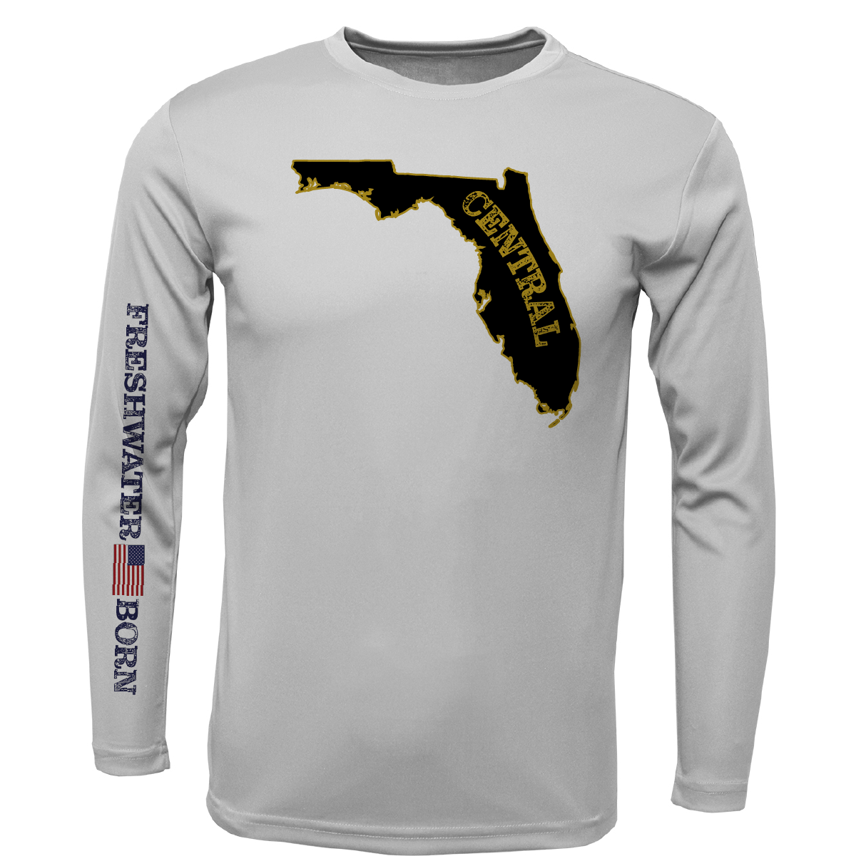 UCF Black and Gold Freshwater Born Girl's Long Sleeve UPF 50+ Dry-Fit Shirt