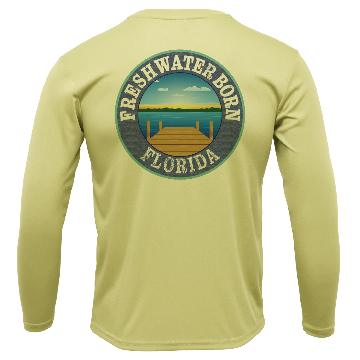 Florida USA Freshwater Born Boy's Long Sleeve UPF 50+ Dry-Fit Shirt
