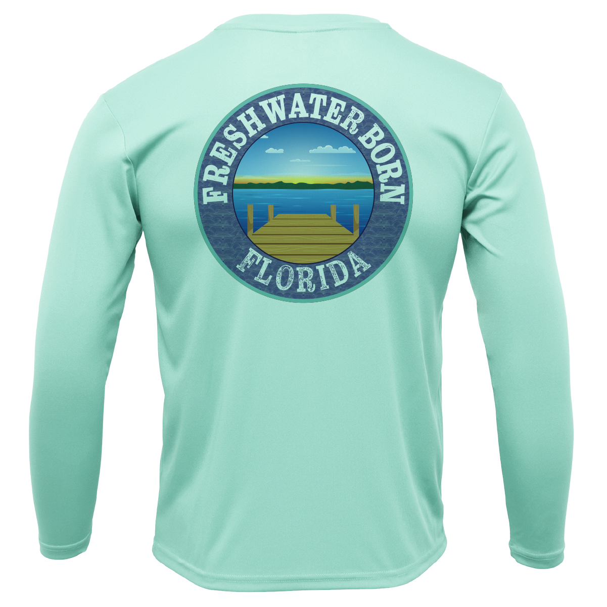 FSU Garnet and Gold Freshwater Born Girl's Long Sleeve UPF 50+ Dry-Fit Shirt