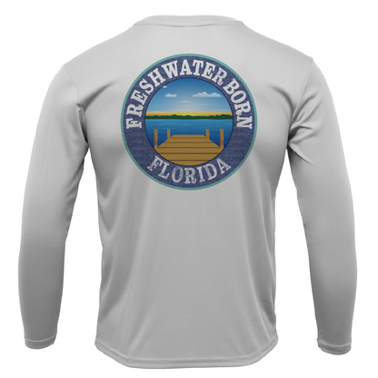 USF Green and Gold Freshwater Born Men's Long Sleeve UPF50+ Dry-Fit Shirt
