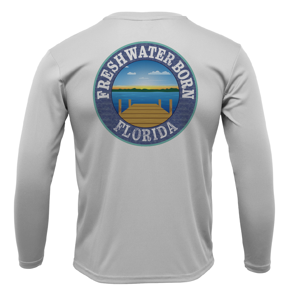 Florida USA Freshwater Born Boy's Long Sleeve UPF 50+ Dry-Fit Shirt