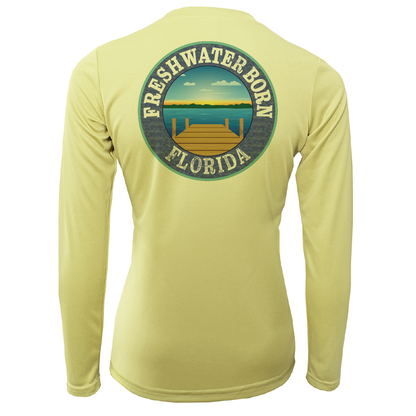Garnet and Gold Freshwater Born Women's Long Sleeve UPF 50+ Dry-Fit Shirt