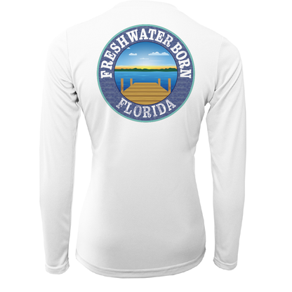 Garnet and Gold Freshwater Born Women's Long Sleeve UPF 50+ Dry-Fit Shirt