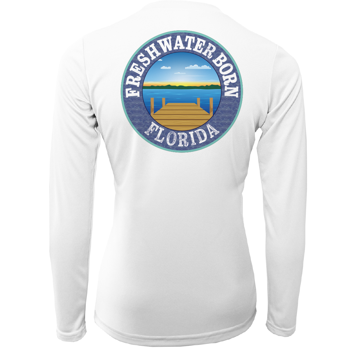 Florida USA Freshwater Born Women's Long Sleeve UPF 50+ Dry-Fit Shirt