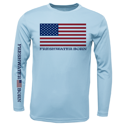 Florida USA Freshwater Born Boy's Long Sleeve UPF 50+ Dry-Fit Shirt
