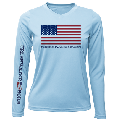 Florida USA Freshwater Born Women's Long Sleeve UPF 50+ Dry-Fit Shirt