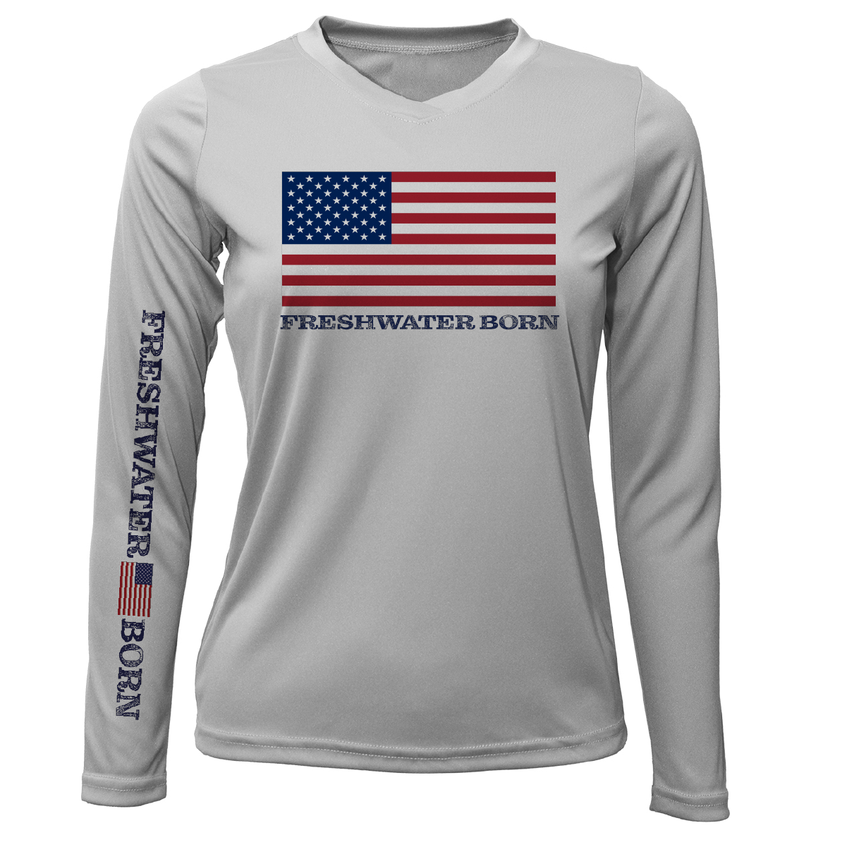 Florida USA Freshwater Born Women's Long Sleeve UPF 50+ Dry-Fit Shirt
