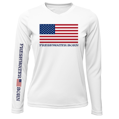 Florida USA Freshwater Born Women's Long Sleeve UPF 50+ Dry-Fit Shirt