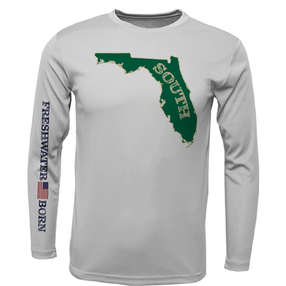 USF Green and Gold Freshwater Born Girl's Long Sleeve UPF 50+ Dry-Fit Shirt