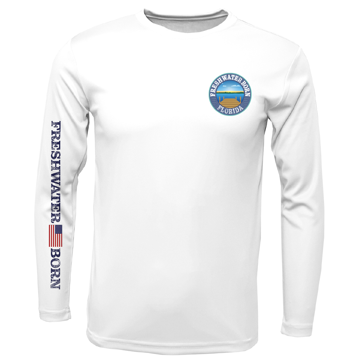 Florida Freshwater Born Kraken Girl's Long Sleeve UPF 50+ Dry-Fit Shirt