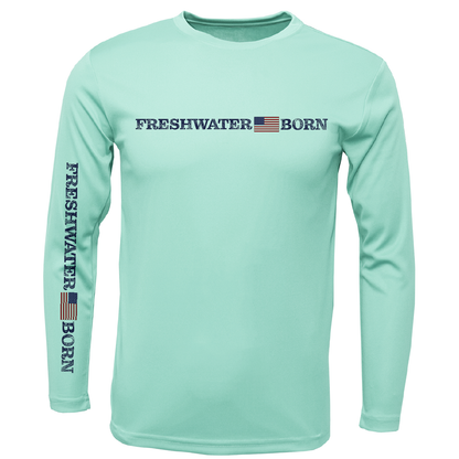 Florida Freshwater Born Linear Logo Girl's Long Sleeve UPF 50+ Dry-Fit Shirt