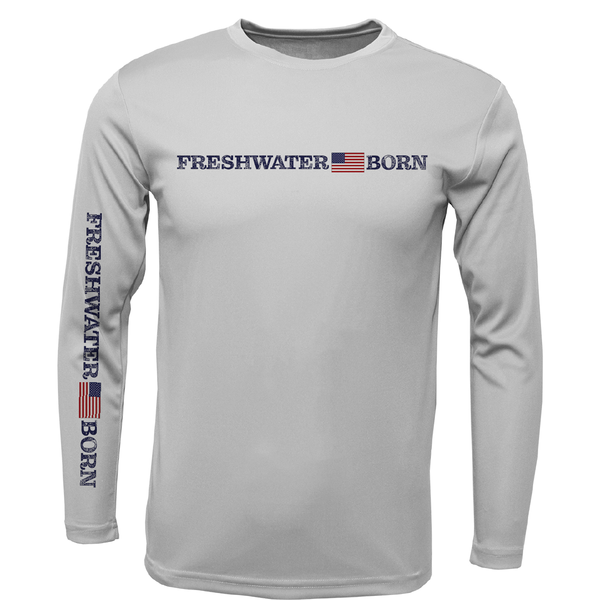 Florida Freshwater Born Linear Logo Girl's Long Sleeve UPF 50+ Dry-Fit Shirt