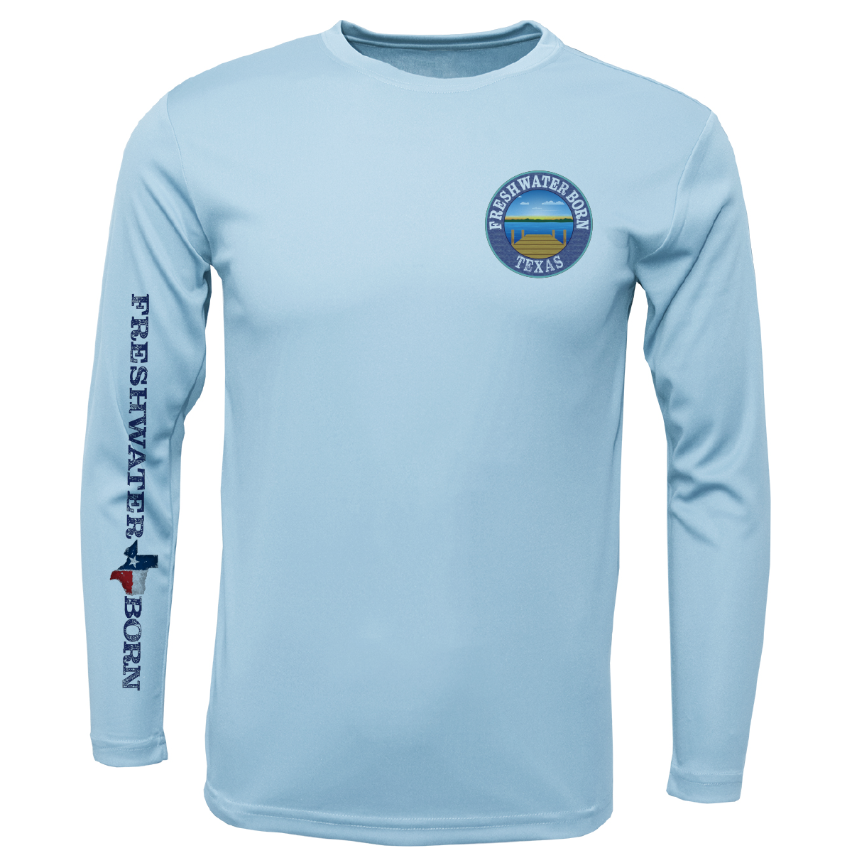 State of Texas Freshwater Born Boy's Long Sleeve UPF 50+ Dry-Fit Shirt