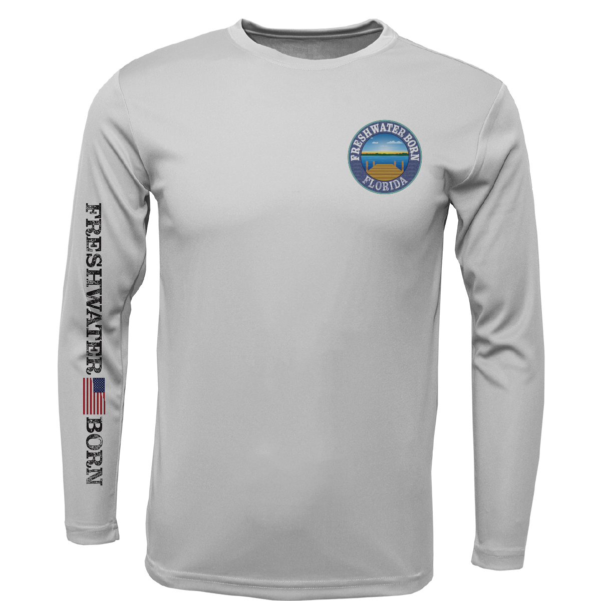 Florida Freshwater Born "Surrender The Booty" Boy's Long Sleeve UPF 50+ Dry-Fit Shirt