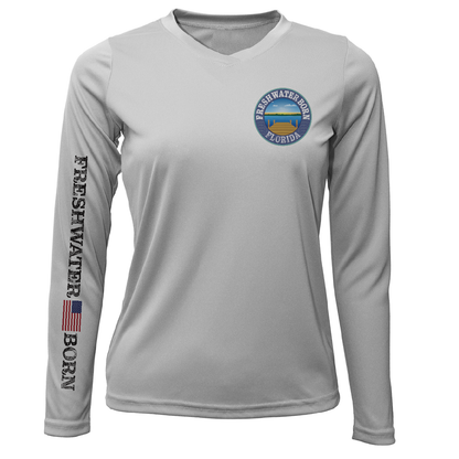 Florida Freshwater Born "Surrender The Booty" Women's Long Sleeve UPF 50+ Dry-Fit Shirt