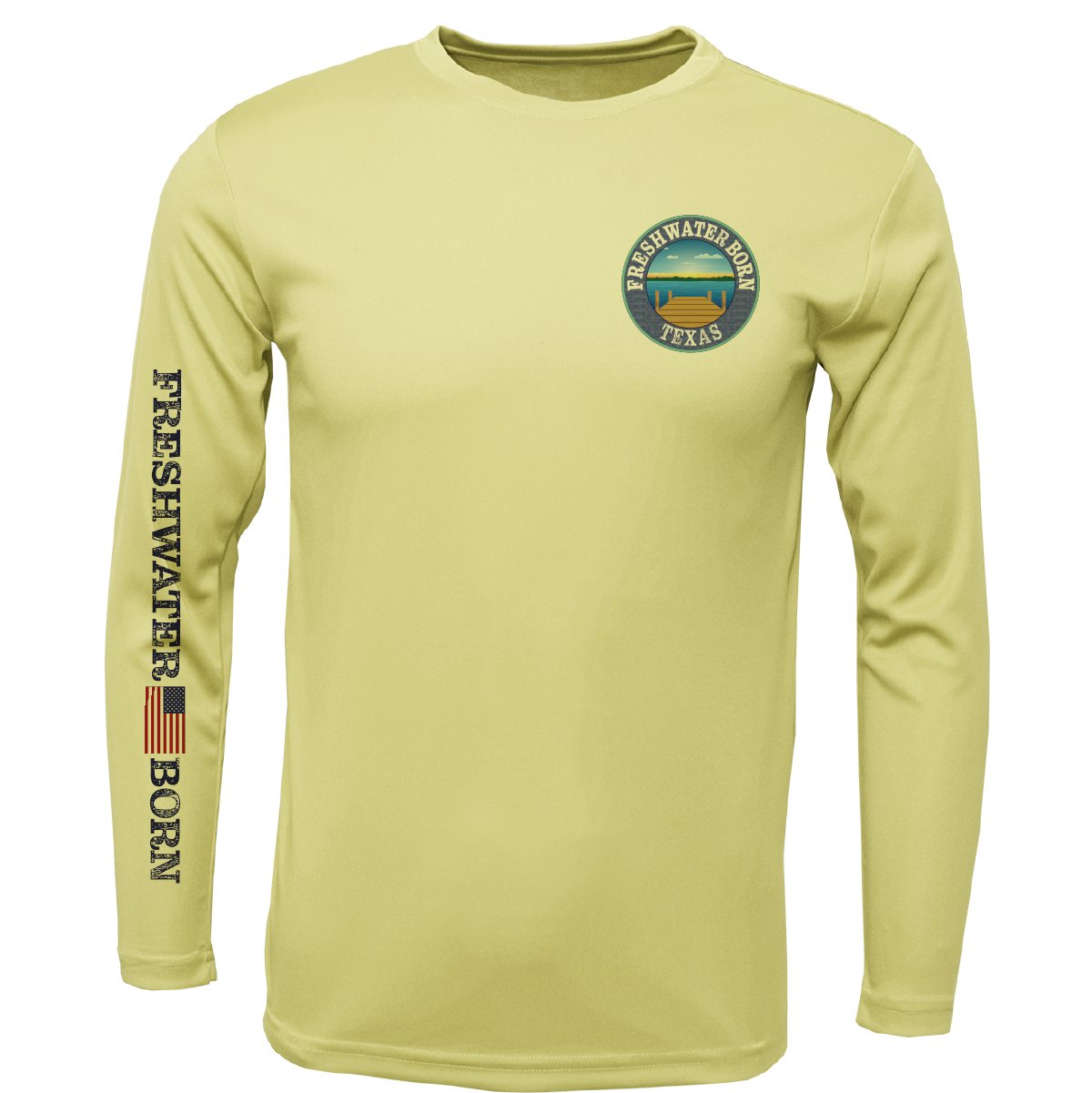 Texas Freshwater Born "All For Rum and Rum For All" Boy's Long Sleeve UPF 50+ Dry-Fit Shirt