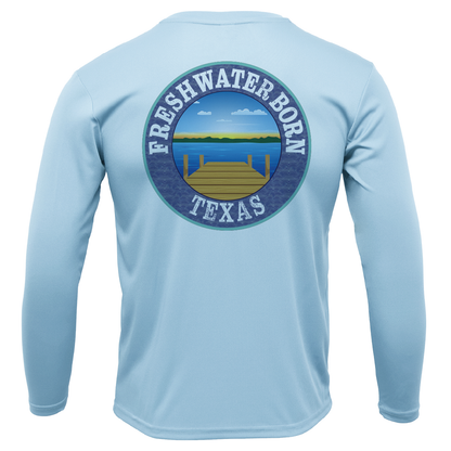 Texas USA Freshwater Born Men's Long Sleeve UPF 50+ Dry-Fit Shirt