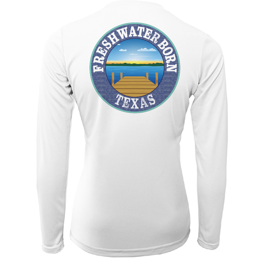 Texas USA Freshwater Born Women's Long Sleeve UPF 50+ Dry-Fit Shirt