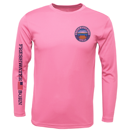 Texas Freshwater Born Kraken Girl's Long Sleeve UPF 50+ Dry-Fit Shirt