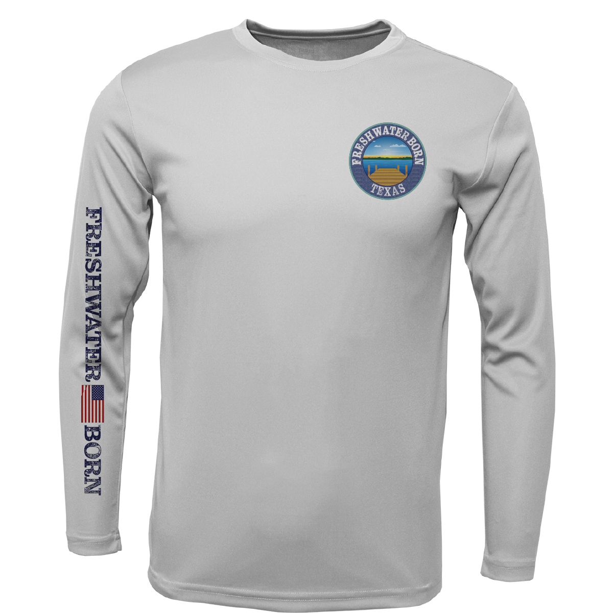 Texas Freshwater Born Kraken Girl's Long Sleeve UPF 50+ Dry-Fit Shirt